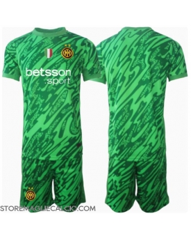 Inter Milan Portiere Maglia Gara Casa Repliche 2024-25 Bambino